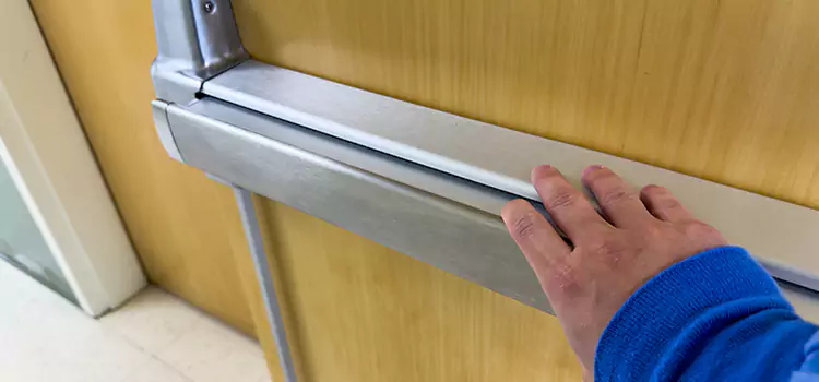 Installing a Push Bar on a Door Twentynine Palms